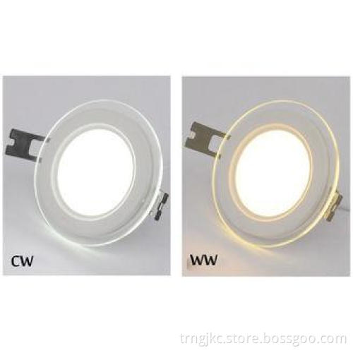 12W Super Bright LED Glass Downlight , 6000K Display Lighti